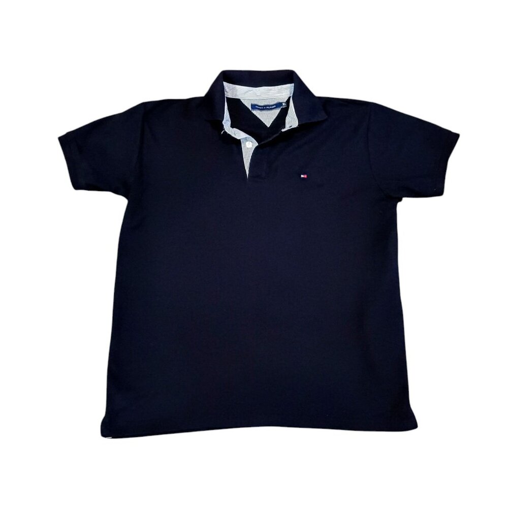 Tommy Hilfiger Polo Shirt Mens Small Blue Casual Short Sleeve XL